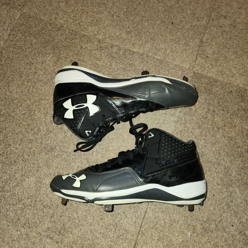 Under Armour Men's Yard Mid ST Metal Baseball Cleats | Mens 10